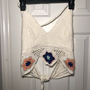 White crochet top